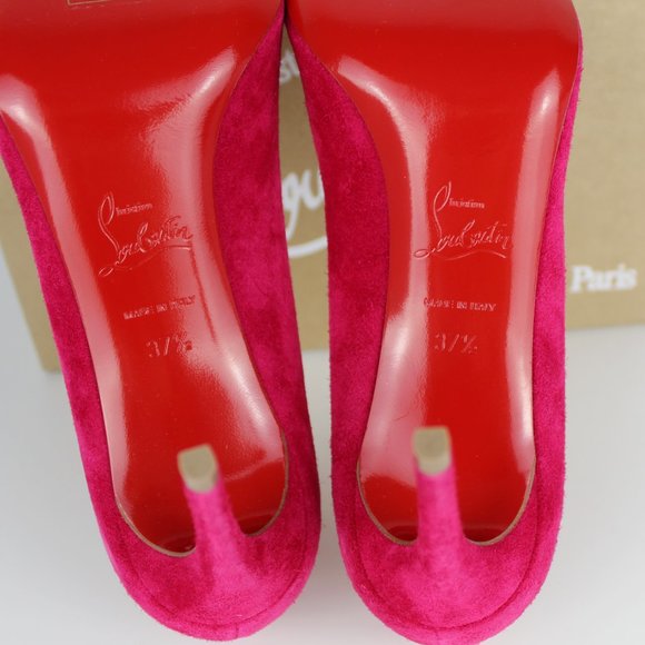 NEW Christian Louboutin Kate Suede Heeled Pump - Picture 12 of 13